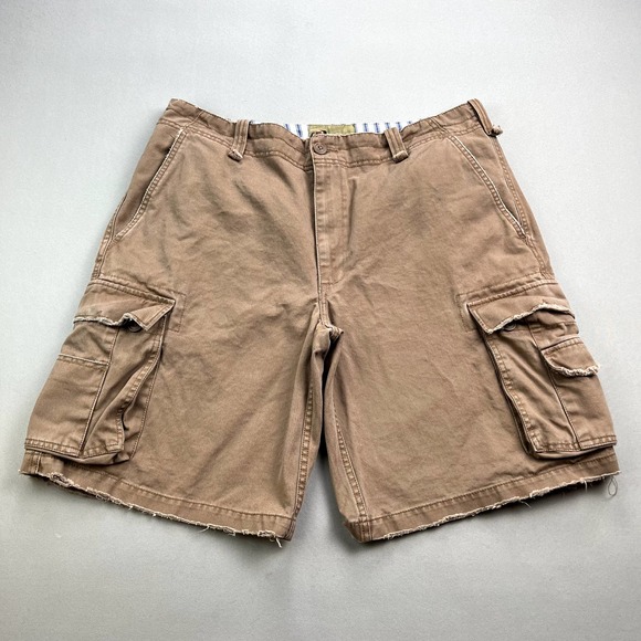 Sideout Cargo Shorts Mens 36 Brown Chino Relaxed Fit Outdoor Hiking Utility - Picture 1 of 10